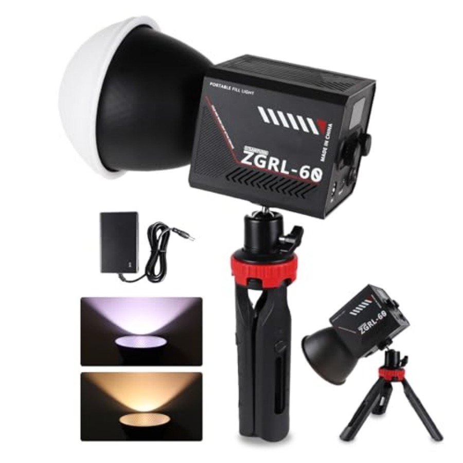 Photography Lighting Studio - 60-ваттный COB LED видеосветильник, портативный, с