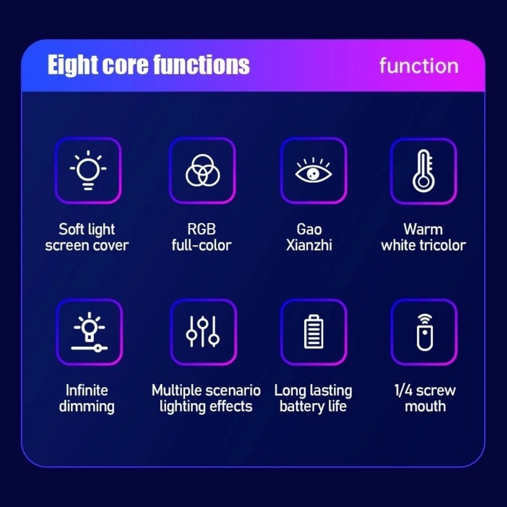 Photography Lighting Studio - Ручной светодиодный RGB светильник, красочный USB