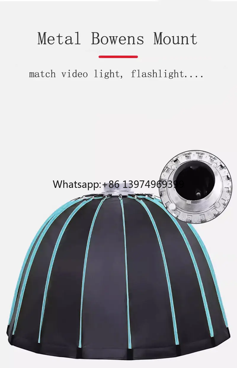 Photography Studio Lighting Set Up - Глубокий параболический софтбокс 35 дюймов (90