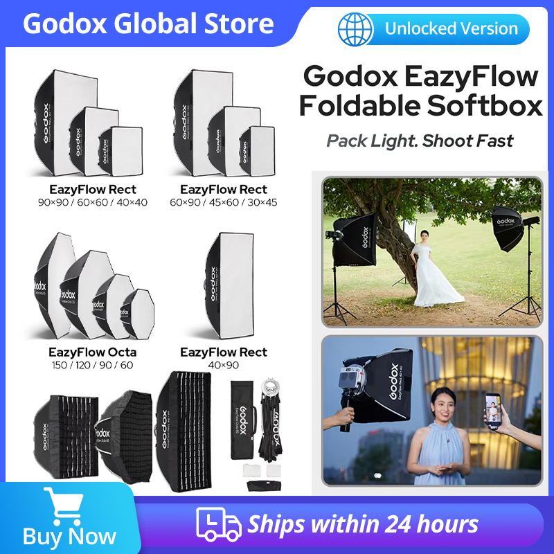 Складной софтбокс Godox EazyFl – обзор и цена Photography Studio Lighting Set Up