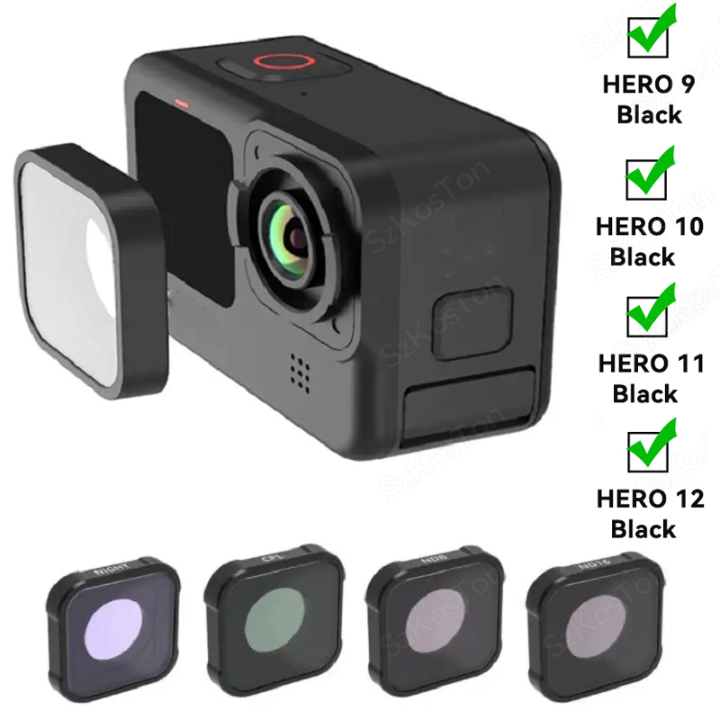 Комплект фильтров CPL UV ND8 N – обзор и цена Gopro Action Camera Hero 12 Black