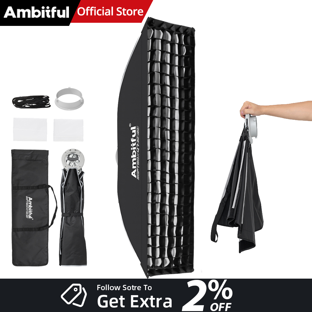 AMBITFUL Q7-II 30*120 см Студи – обзор и цена Photography Studio Lighting Set Up